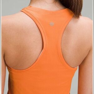Orange lululemon swiftly tech Racerback Tank Top